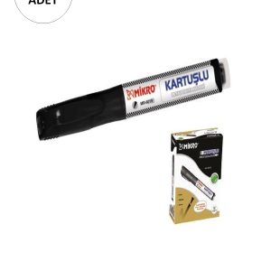 24 Adet Mikro Mr-6019 Kartuşlu Beyaz Tahta Kalemi Siyah