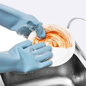 Silikon Bulaşık Yıkama Eldiveni Silikonlu Mutfak Eldiveni Temizlik Mutfak Eldiveni