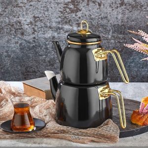 Elite Class Emaye Çaydanlık Siyah