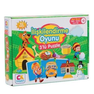 Eğitici Oyun İlişkilendirme Oyunu 42 Parça Puzzle