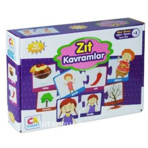 Eğitici Oyun Zıt Kavramlar Oyunu Puzzle 40 Parça