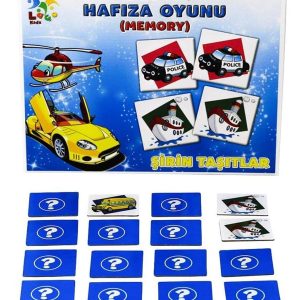 Laço Puzzle Lc023 Eğitici Hafıza Oyunu Sevimli Taşıtlar