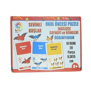 Sevimli Kuşlar Okul Öncesi Eşleştirme Oyunu 20 Parça