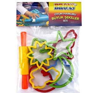 Brons BR-474 Büyük Şekiller Seti Oyun Hamuru Kalıpları