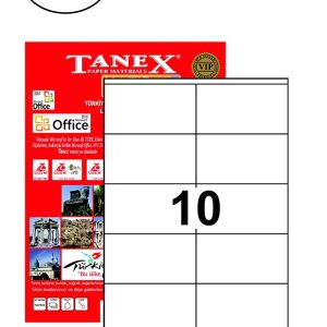Tanex TW-2610 105x57 mm 100 Adet Laser Etiket