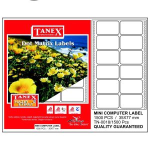 Taneks 35X77 Mm Bilgisayar Etiketi 100 Lü