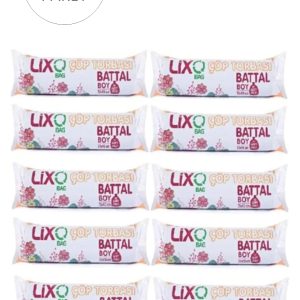 Battal Boy Çöp Torbası 75 x 90 cm 10 Lu Rulo x 10 Paket = 100 Adet (Mavi)