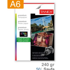 Tanex Fotoğraf Kağıdı A6 240 gr 100 mm x 150 mm 50 Sayfa