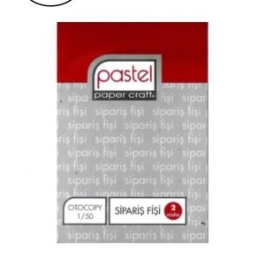 Pastel Otokopili Sipariş Fişi Küçük Boy 1/50 12 Adet
