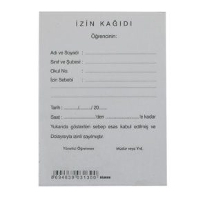 Kocaoluk İzin Kağıdı