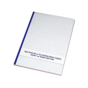 Gülpaş 229 Işci Sağlığı Ve Iş Güvenliği Tespit Ve Öneri Defteri Karton Kapak 20x28cm
