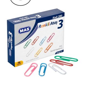 Mas 280 Renkli Ataş Pvc Kaplı 28 Mm 36'lı