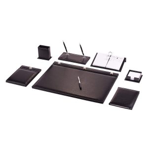 Gülpaş Sümen Takımı Suni Deri 10 Parça Düğmeli Siyah