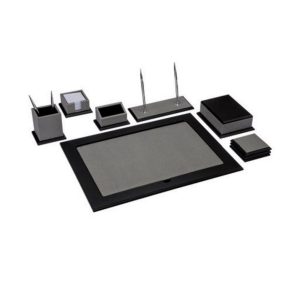 Gıpta Sümen Takımı Nature 8 Parça Ahsap Gri-Siyah