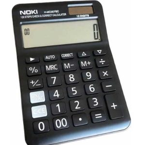 Noki 12 Hane Hesap Makinesi Siyah H-MC007SC