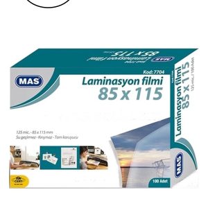 Mas Laminasyon Filmi Parlak 85x115 125 Mıc 100 Lü