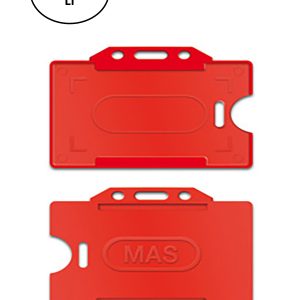 Mas 3520 Kırmızı 50'li Yatay Plastik Kart Muhafazası