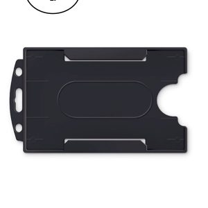 Mas 3522 Plastik Kart Muhafaza- Dikey-54X86-Siyah 50Li