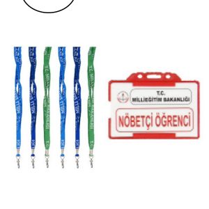Gülpaş Nöbetçi Öğrenci Yaka Kartı Ipli (5*8) 20'li