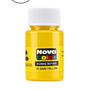 Nova Color Kumaş Boyası Şişe 30 Ml Sarı 12 Li
