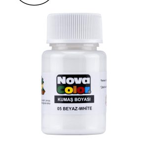 Nova Color Kumaş Boyası Şişe 30 Ml Beyaz 12 Li