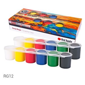 Red Apple 25 ml 12 Renk Set Guaj Boya Sıralı Set