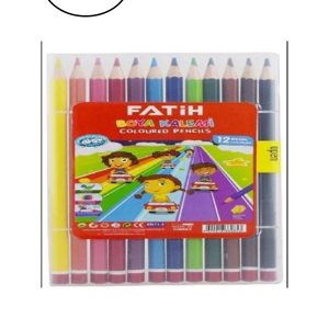 Fatih Kuruboya Mercanlı 12 Renk Çantalı 12'li