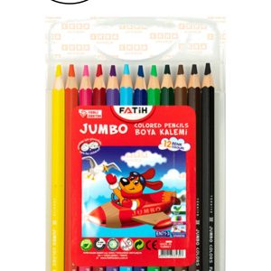 Fatih 12 Renk Kuru Boya Jumbo Çantalı 6'lı