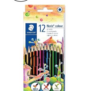 Staedtler Noris 12 li Uzun Kuru Boya 10'lu