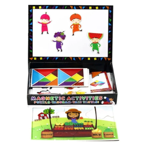 Laço Manyetik Aktiviteler Tangram Puzzle Yazı Tahtası LC7163