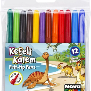 NovaColor Keçeli Kalem 12 Li Set