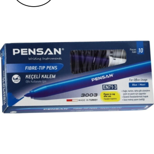 Pensan Keçeli Kalem 3003 Ofis Tipi Mavi 10'lu