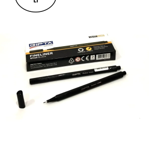 Gıpta Fineliner Ince Keçe Uçlu Kalem 0,4 Mm Karton Kutu Üçgen Siyah (12 Li Paket)