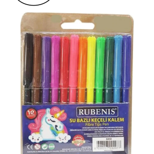 Rubenis 12 Renkli Keçeli Kalem 6450 12'li