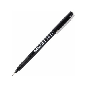 Artline Fine Yazı Kalemi 0.4mm Keçe Uçlu Siyah