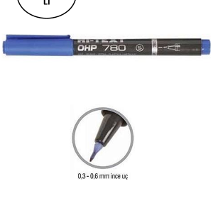 Noki Hi-Text Asetat Kalemi (s) Mavi 12'li