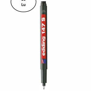 Edding E-147 S Asetat Kalemi Silgili Siyah 10 Lu