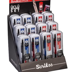 Scrikss Graph-X Color 3'lü Set 24'lü Stand
