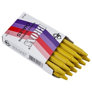 Brons Marka Tebeşiri Yağlı Sarı Renk 12 Li