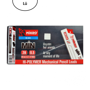 Mikro 75Mm Cetvelli Pl022 Lead 2B Çakmaklı 0.5Mm 24'lü Kalem Ucu