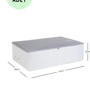 İp Kulplu Pike Battaniye Yastık Hurcu Dolapiçi Baza Altı Hurç 46x74x22 4 Adet