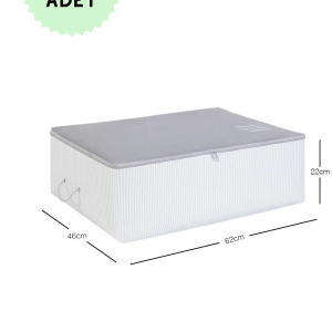 İp Kulplu Pike Battaniye Yastık Kıyafet Hurcu Dolapiçi Baza Altı Hurç 46x62x22 4 Adet