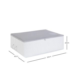 İp Kulplu Pike Battaniye Yastık Hurcu Dolapiçi Baza Altı Hurç 46x62x22 1 Adet