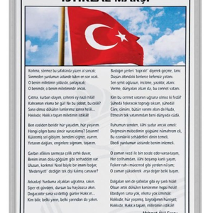 Panda 35x50 İstiklal Marşı Alüminyum Çerçeve