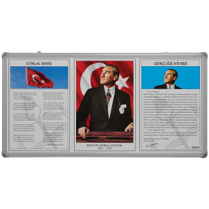 Panda PAN 419 Alüminyum Çerçeveli 3'lü Milli Levha