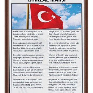 Panda 35X50 İstiklal Marşı Mdf Çerçeve