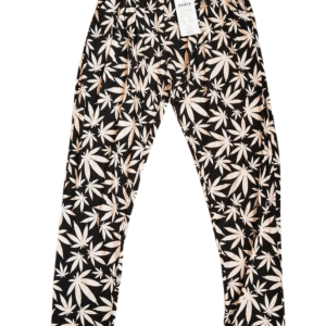 Desenli Yumuşak Viskon Kumaş Battal Beli Lastikli Kadın Jumbo Uzun Tayt Pantolon Desen 2