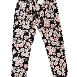 Desenli Yumuşak Viskon Kumaş Battal Beli Lastikli Kadın Jumbo Uzun Tayt Pantolon Desen 4