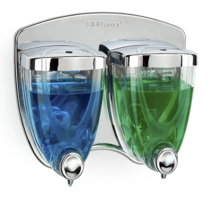 Sıvı Sabunluk Ikiz 350+350 ml Krom Kaplama Royaleks-F038