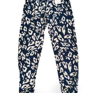 Bürümcek Kumaş Büyük Beden Beli Lastikli Kadın Tayt Pantolon Lastikli Paça - Royaleks - R2